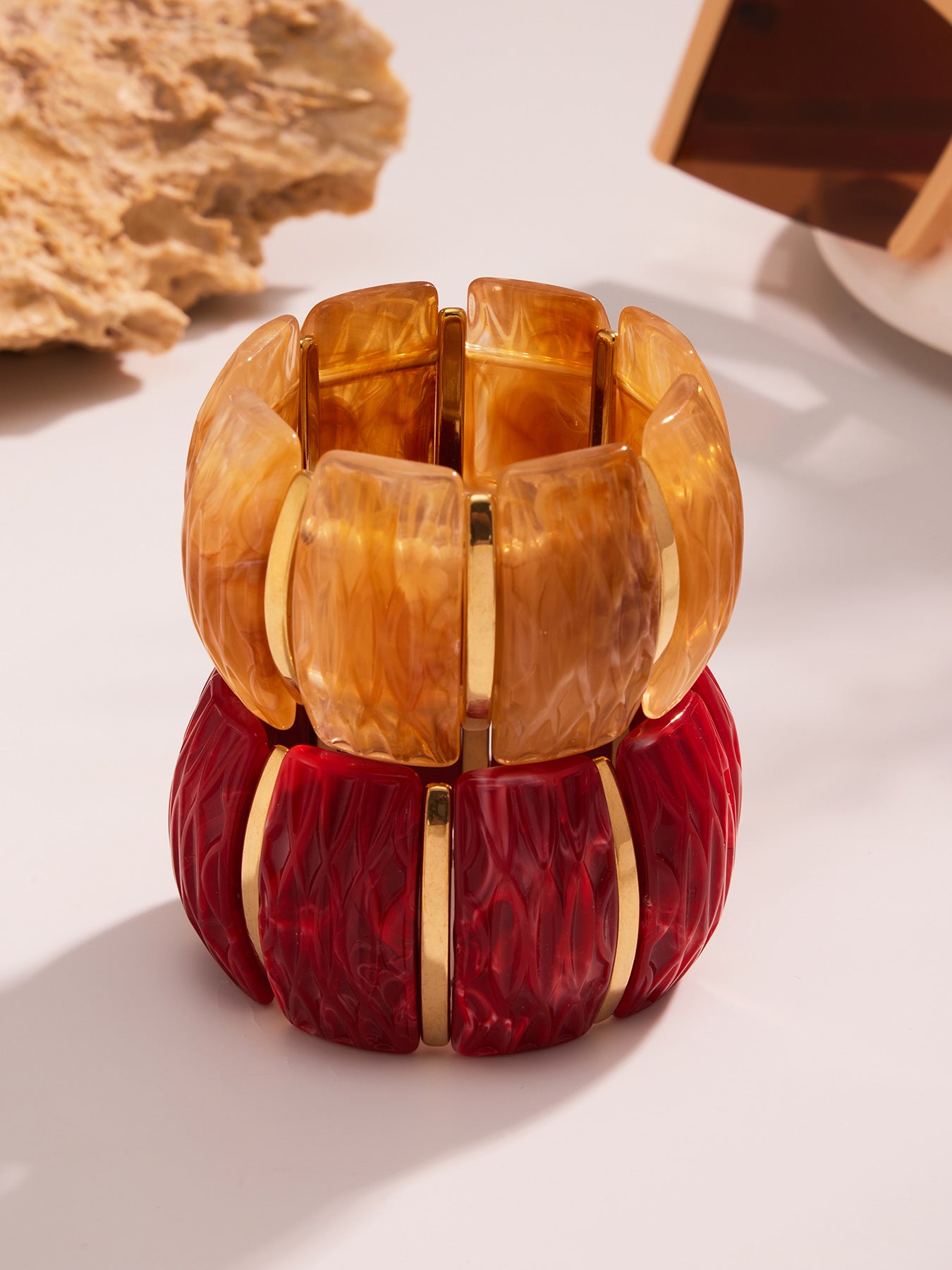 Planderful Resin Elastic Bracelet Eco Multicolor Women