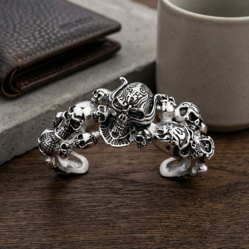 Skull Titanium Steel Men's Bracelet