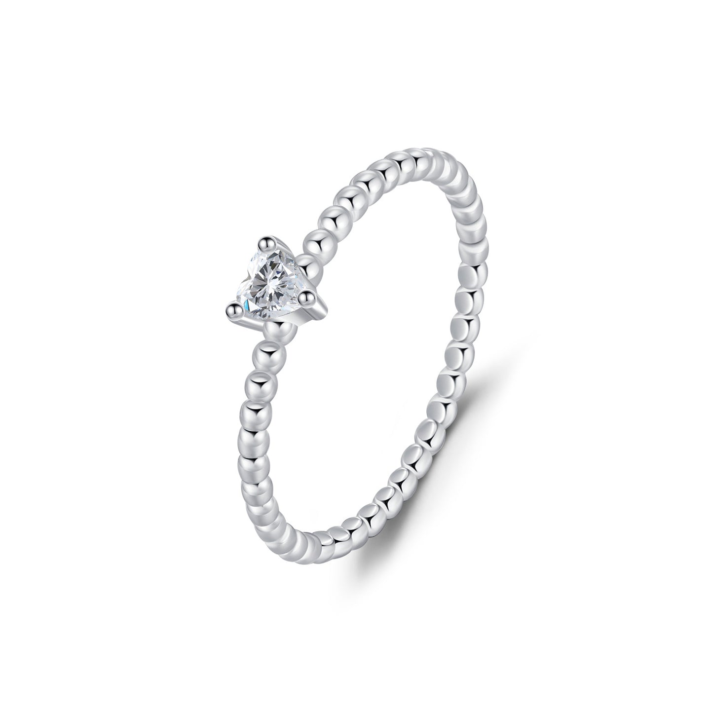 Planderful Moissanite Sparkling Ring – Premium Light Beads Design