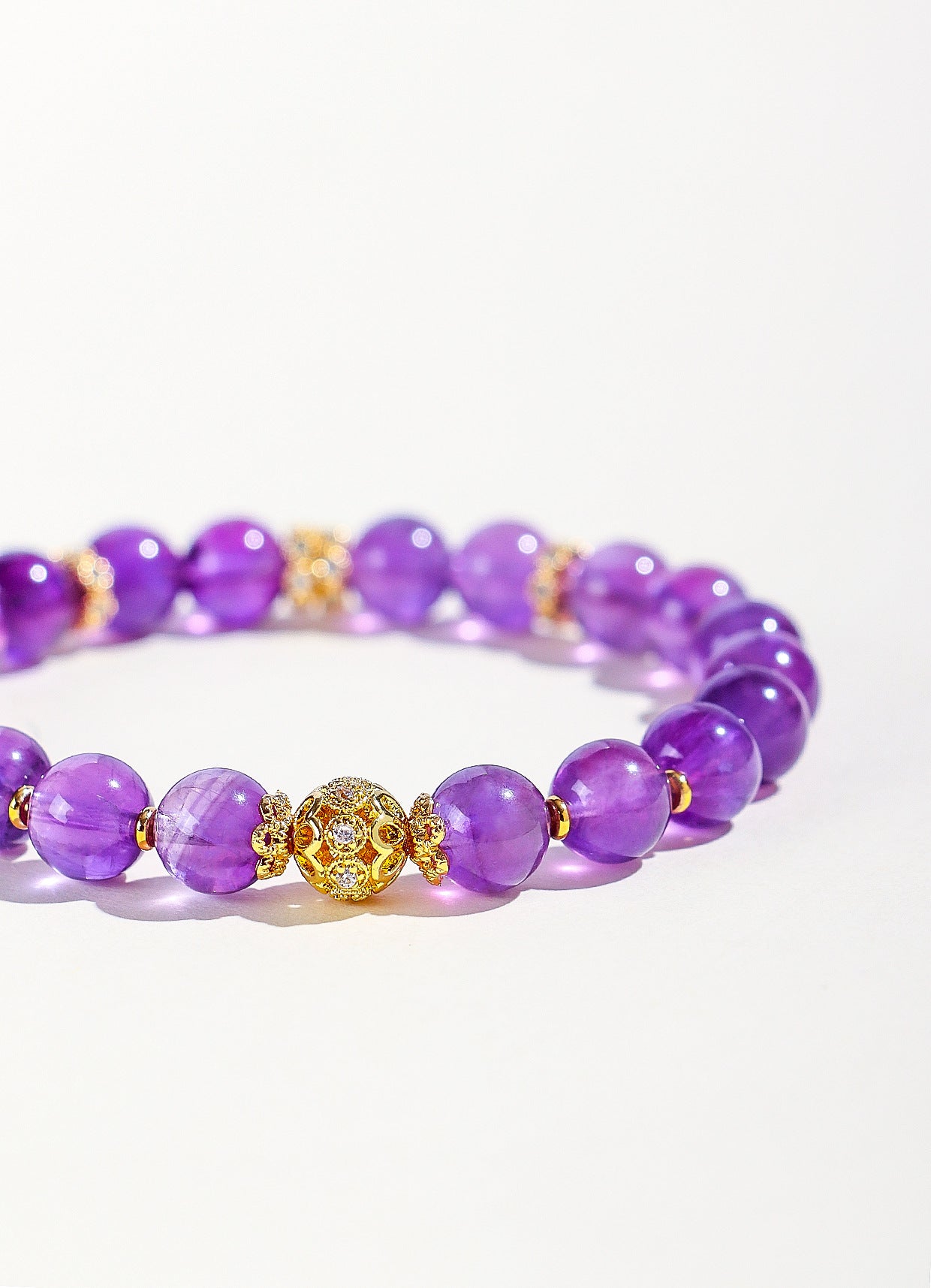Planderful Fortune's Favor Bracelet – Good Luck Amethyst Beaded Design