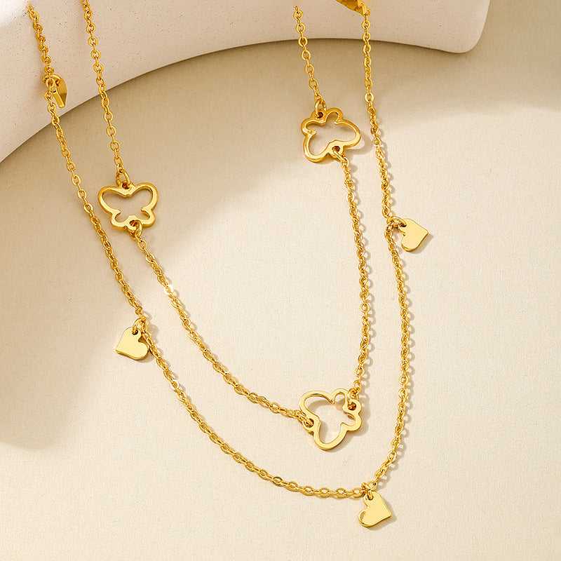 Planderful Vienna Verve Necklace – Fashionable Hollow Butterfly Design
