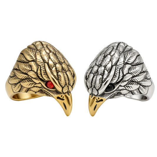 Personalized Retro Eagle Ring For Unisex Protection By Planderful Everyday Genie Collection