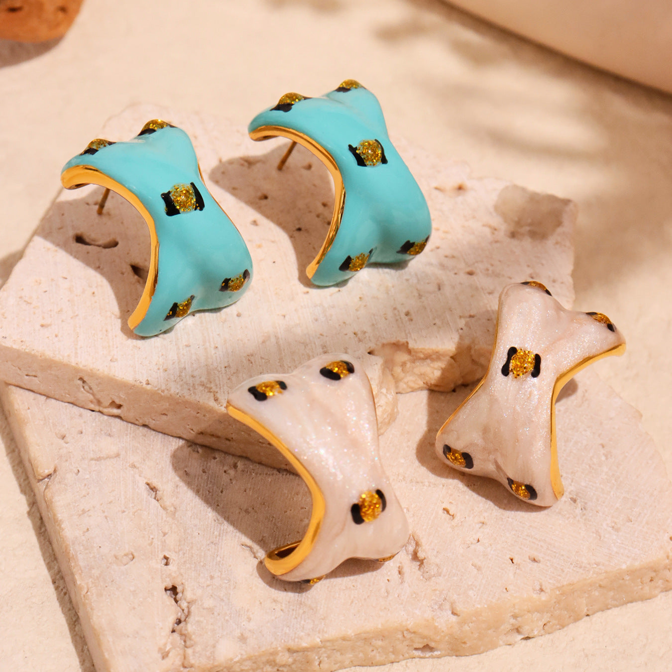 Planderful Stainless Steel Stud Earrings Fadeproof For Women