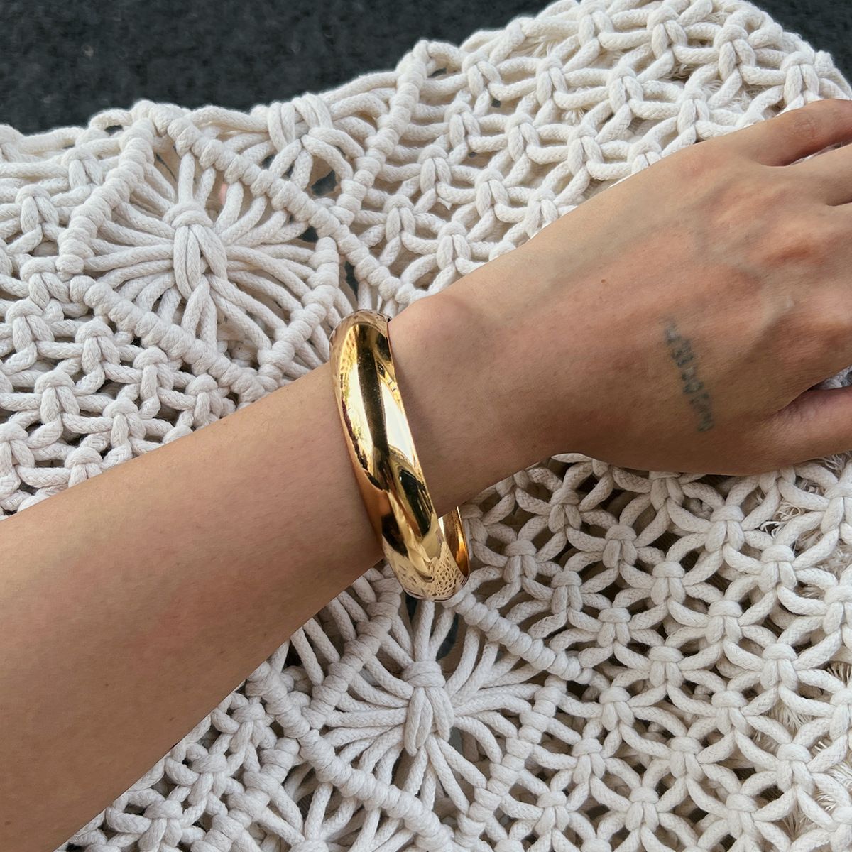 Planderful Vienna Verve Geometric Resin Bracelet For Women Bold Statement Jewelry