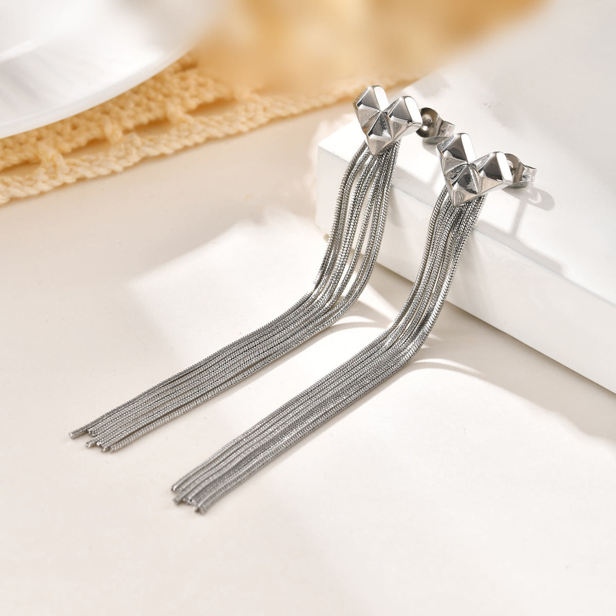 Stainless Steel Heart Earrings