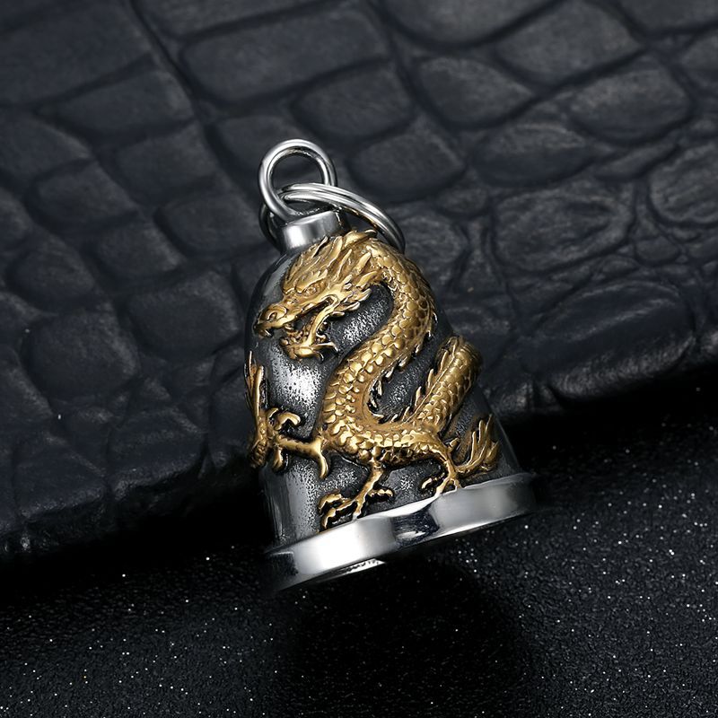 Vintage Dragon Stainless Steel Pendant Necklace