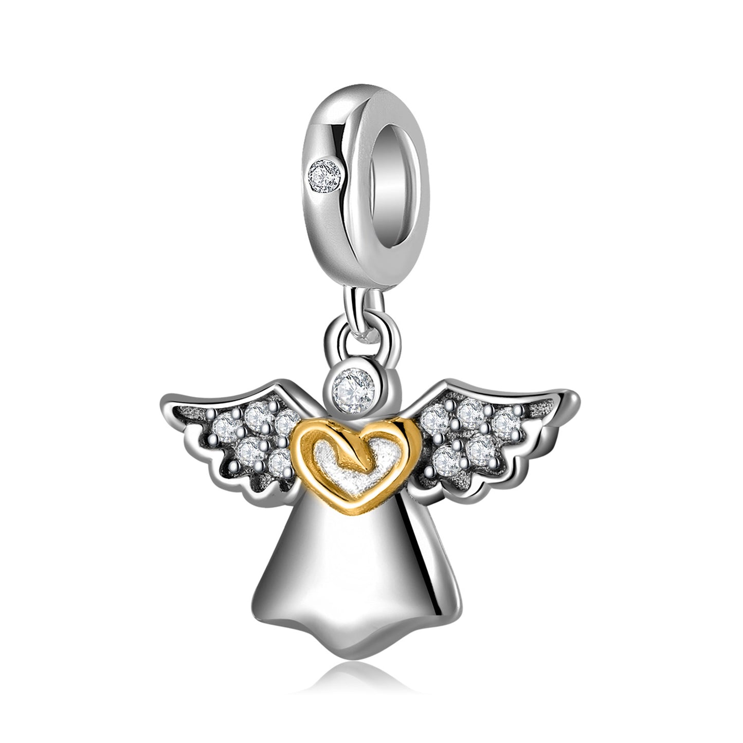 Planderful Everyday Genie – Simple Niche Design Angel S925 Sterling Silver Pendant for DIY Jewelry Accessories