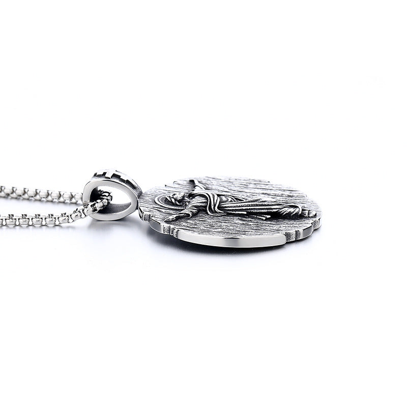 Titanium Steel Necklace – Elegant Religious Gift