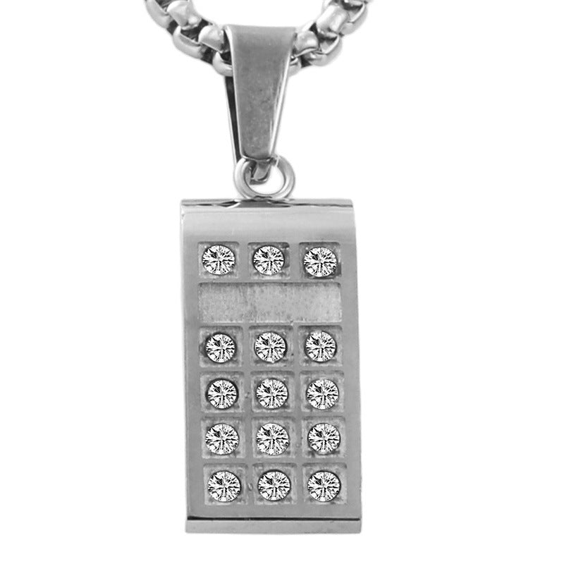 Personalized Retro Titanium Steel Whistle Pendant Necklace for Trendy Men