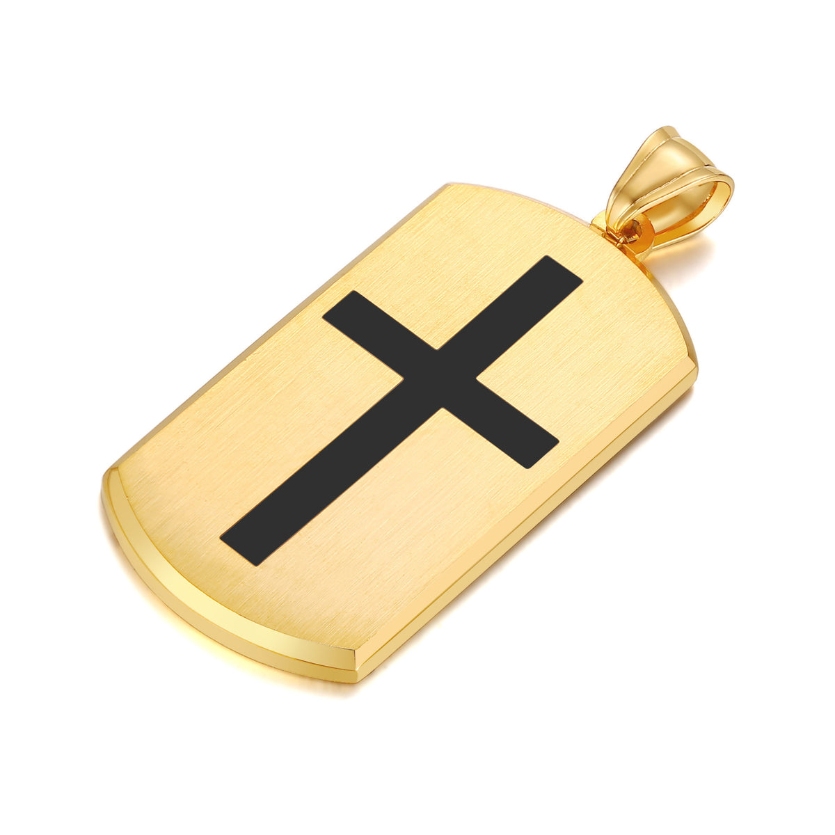 Scripture Cross Stainless Steel Pendant for Men