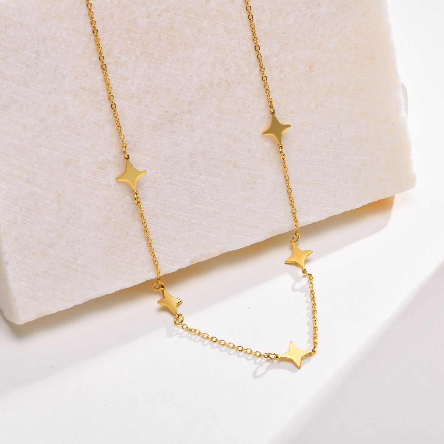Stainless Steel Versatile Simple Collarbone Chain Gold Necklace