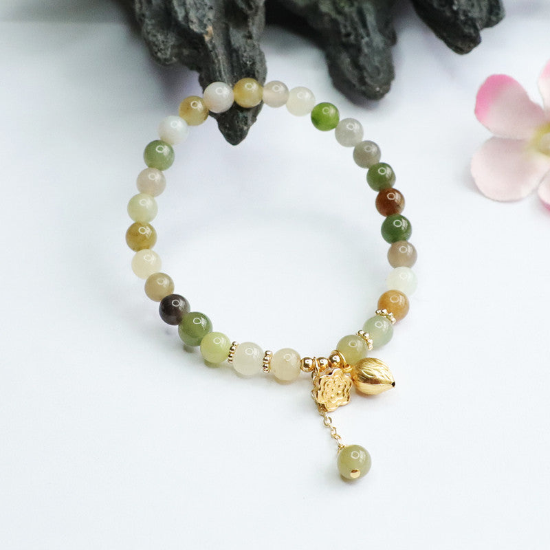 Hetian Jade Multigem Tassel Bracelet