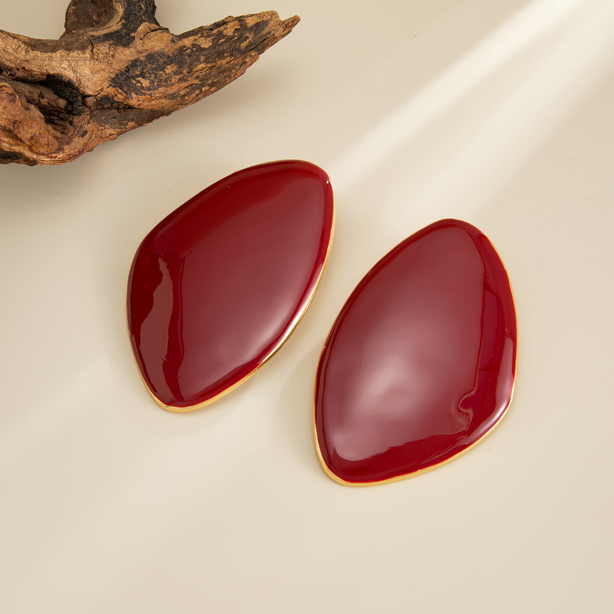 Planderful Smudged Oil Stud Earrings Bold Irregular Design for Women Vienna Verve Collection