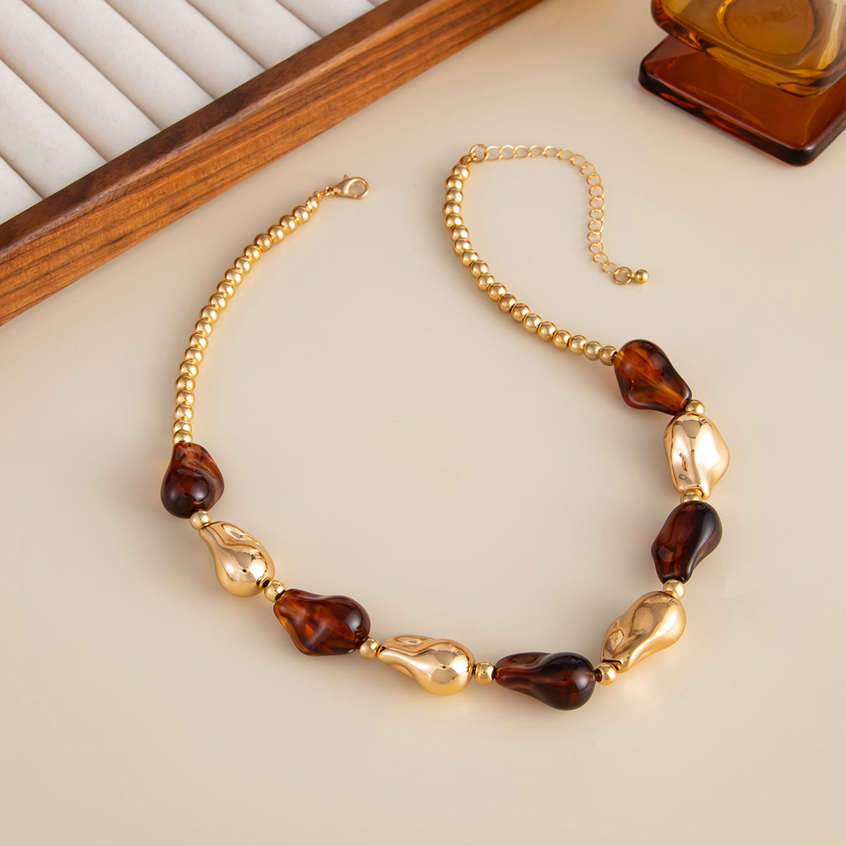 French Baroque Pearl Bead Necklace