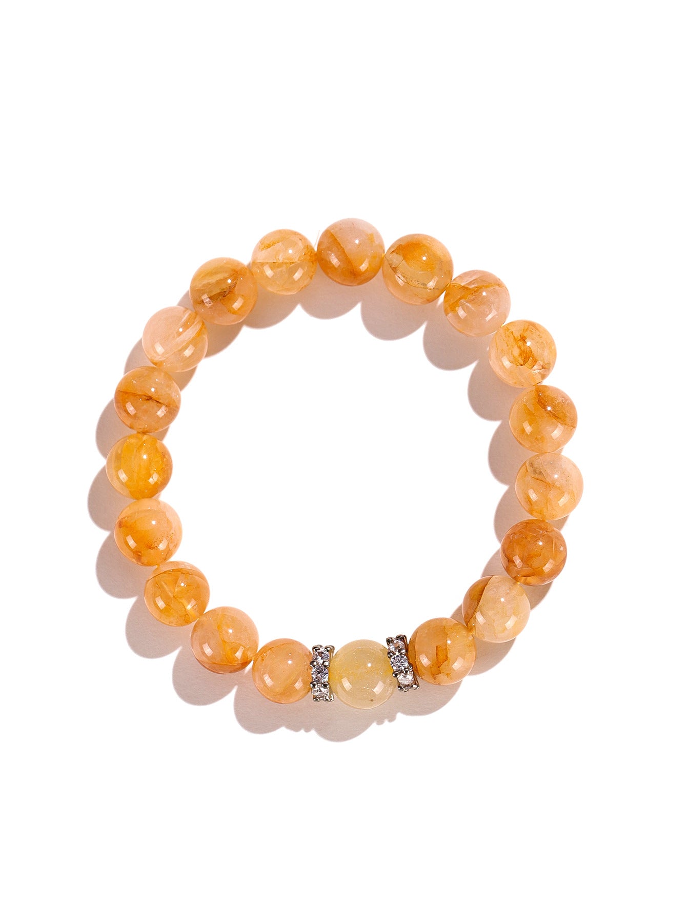Planderful Fortune's Favor Crystal Bracelet – Luxurious Citrine and Pixiu Design