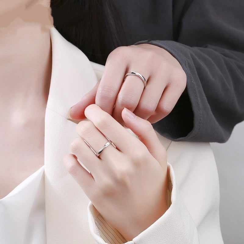 Planderful Sterling Twin Knot Couple Ring For Girlfriend