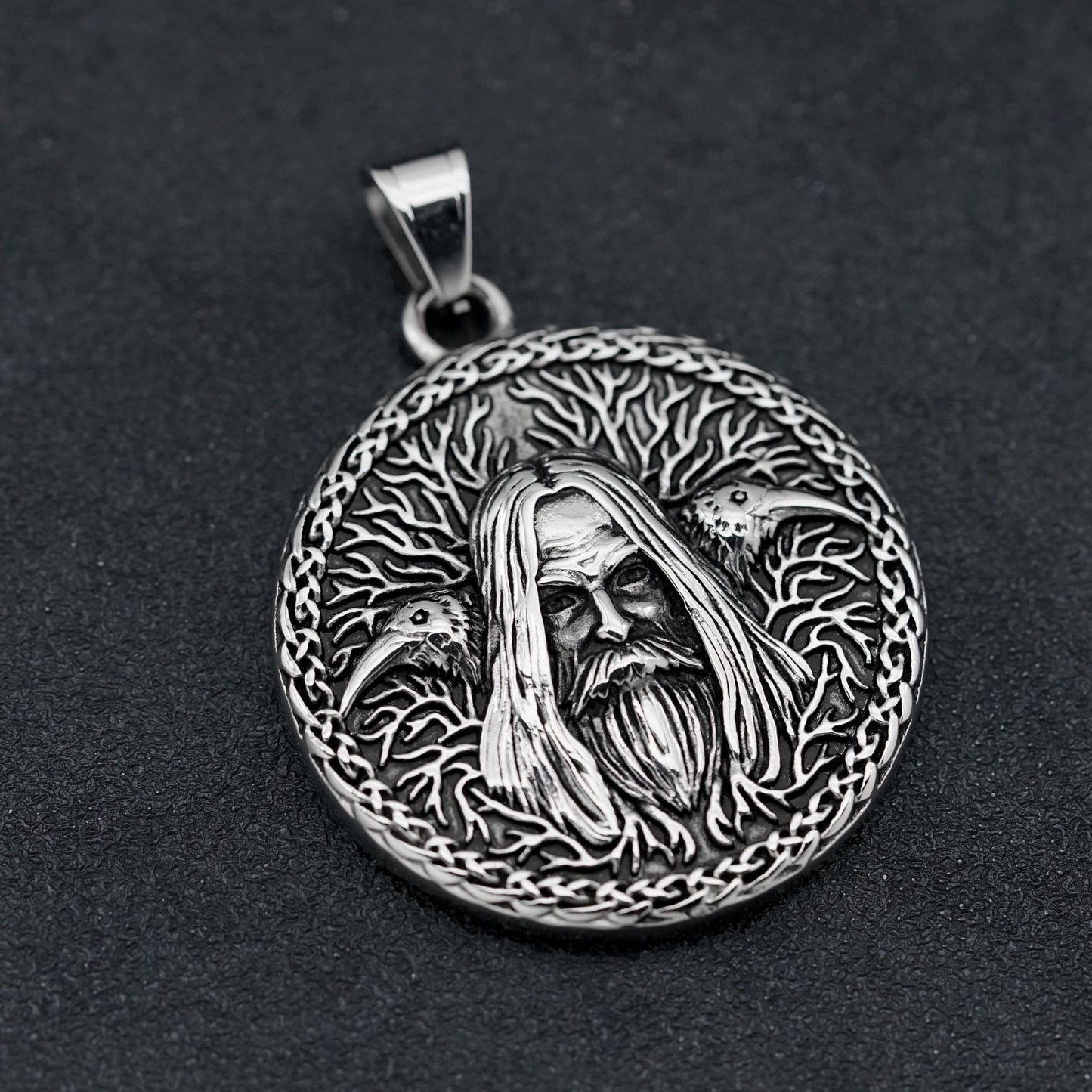 Steel Necklace - Vintage Nordic Viking Pendant
