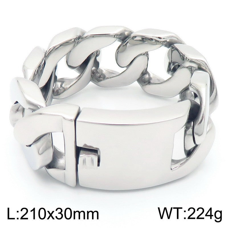 Planderful Exaggerated Wide Cuban Chain Necklace for Men