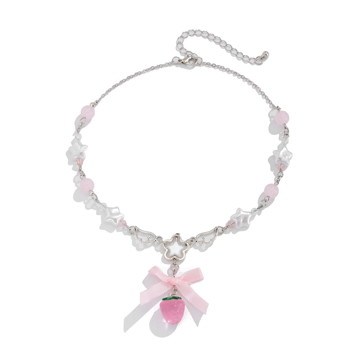 Strawberry Pearl Tassel Necklace Collection