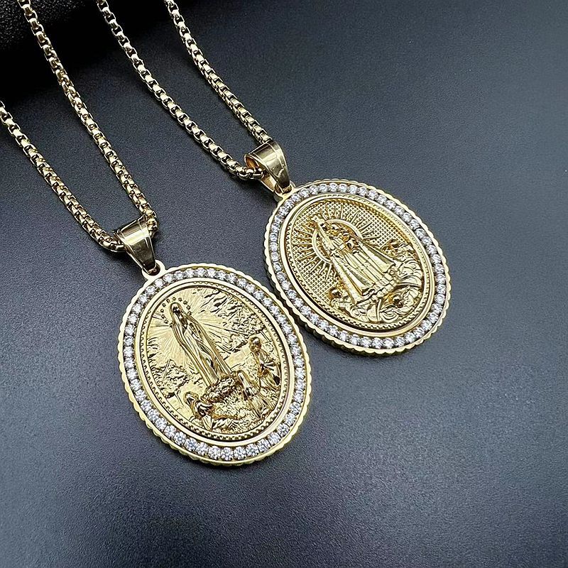 Zircon Necklace – Elegant Religious Pendant