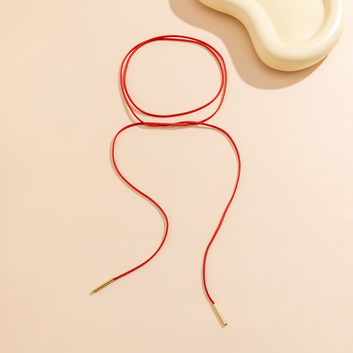 DIY Velvet Strap Collar Handmade Long Necklace with Fashion Bow