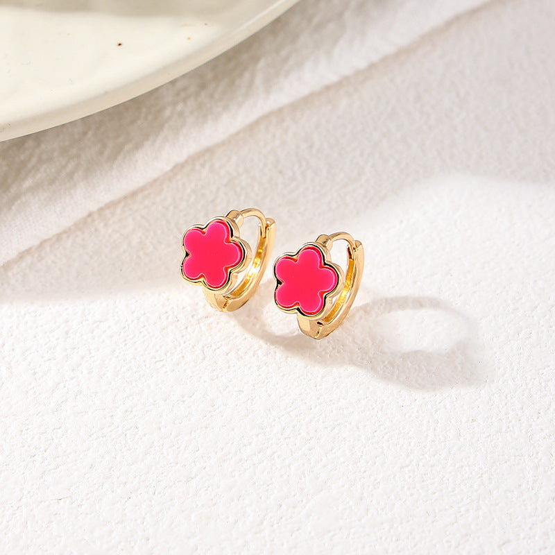 Planderful Vienna Verve Earrings – Elegant Five-Leaf Clover Design