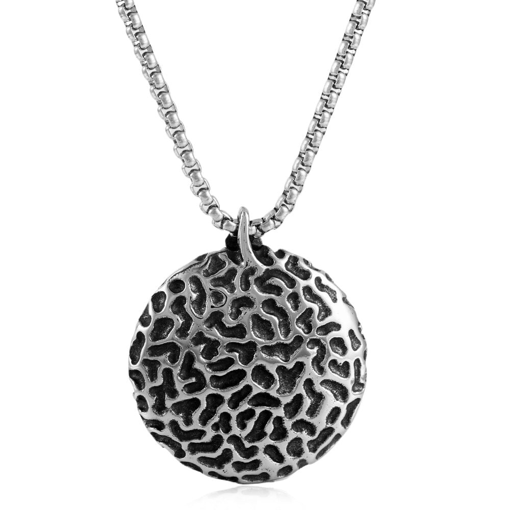 European And American Titanium Steel Buddha Pendant Necklace