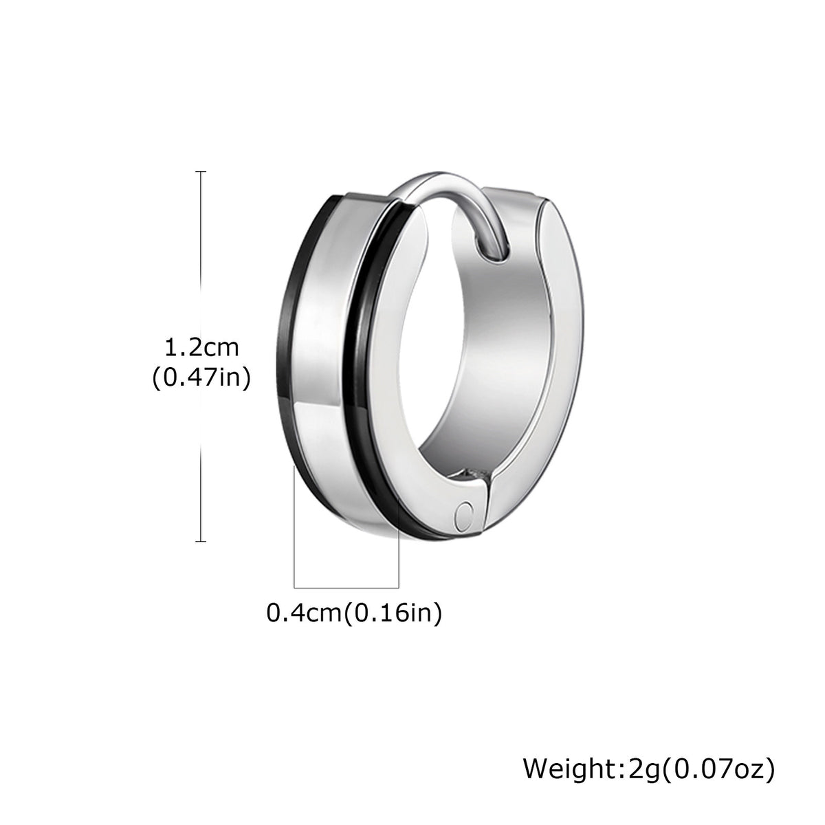 Stainless Steel Single Earrings — Three Colors