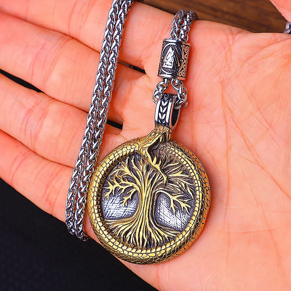 1. Planderful Tree Of Life Necklace Stainless Steel Personalized Long Chain Gift For Women