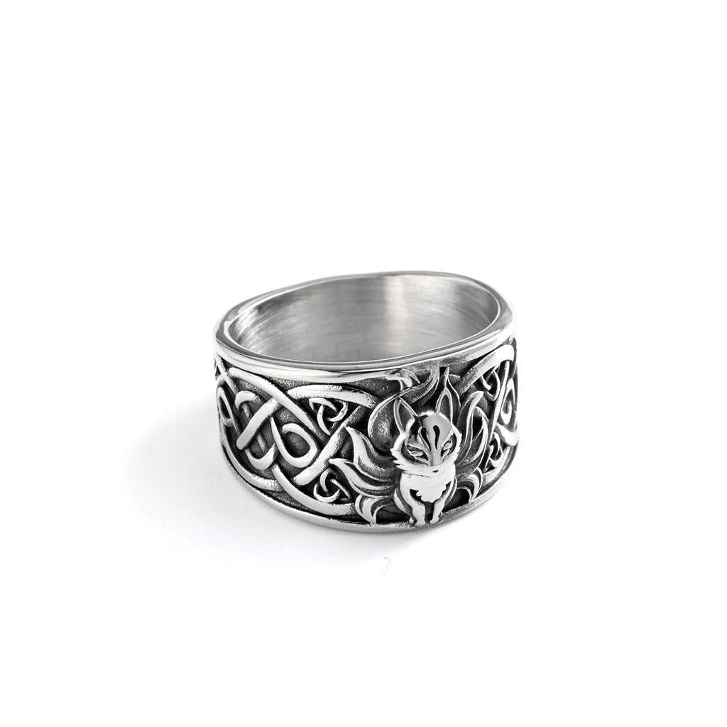 Vintage Viking Stainless Steel Men's Ring