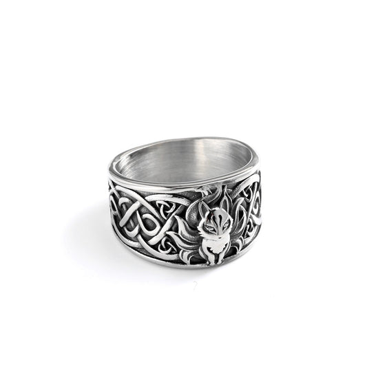 Vintage Viking Stainless Steel Men's Ring