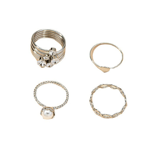 Glimmering Gemstone Ring Set for Women - Vienna Verve Collection