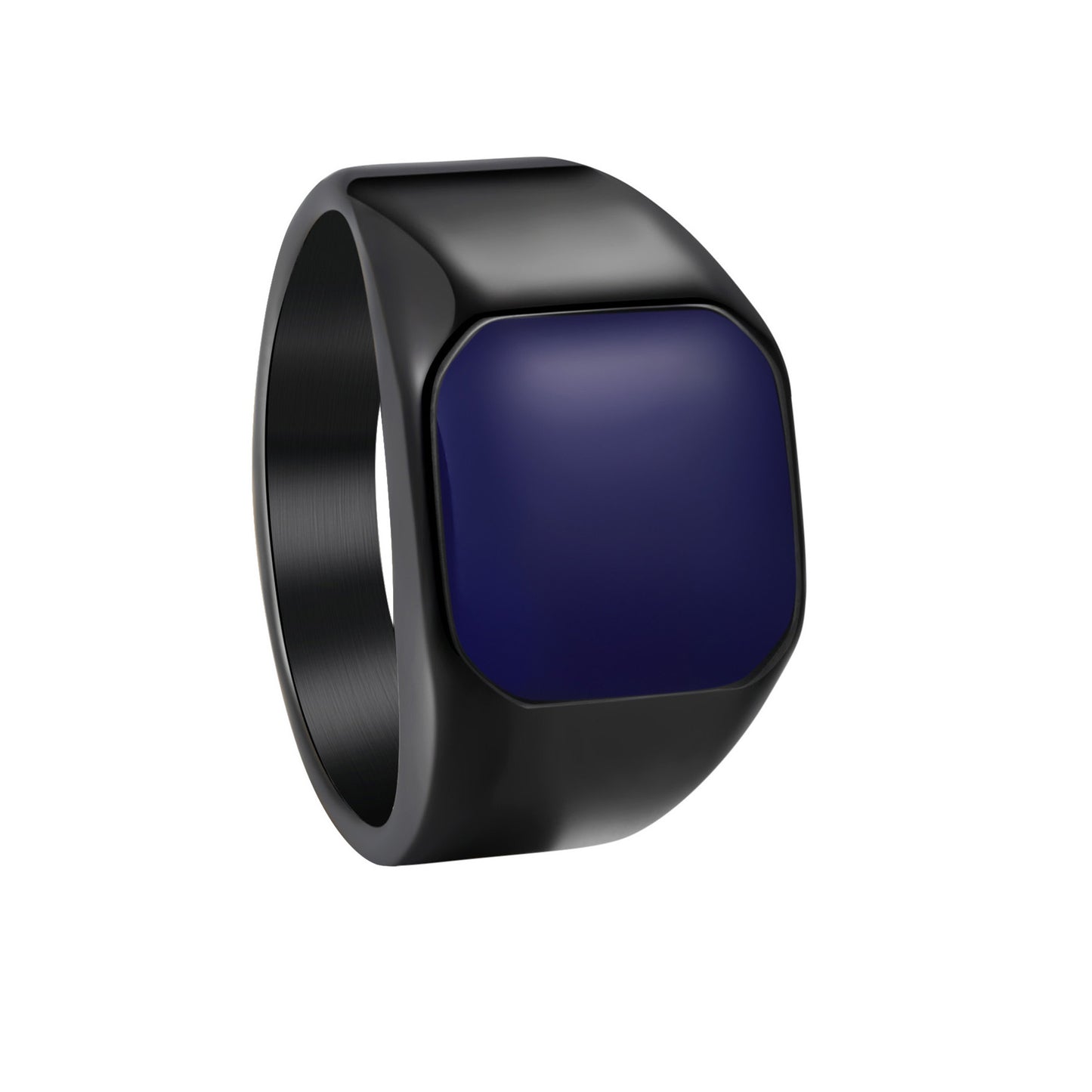 Titanium Steel Ring Unisex Square Design Durable Minimalist Jewelry By Planderful Everyday Genie Collection