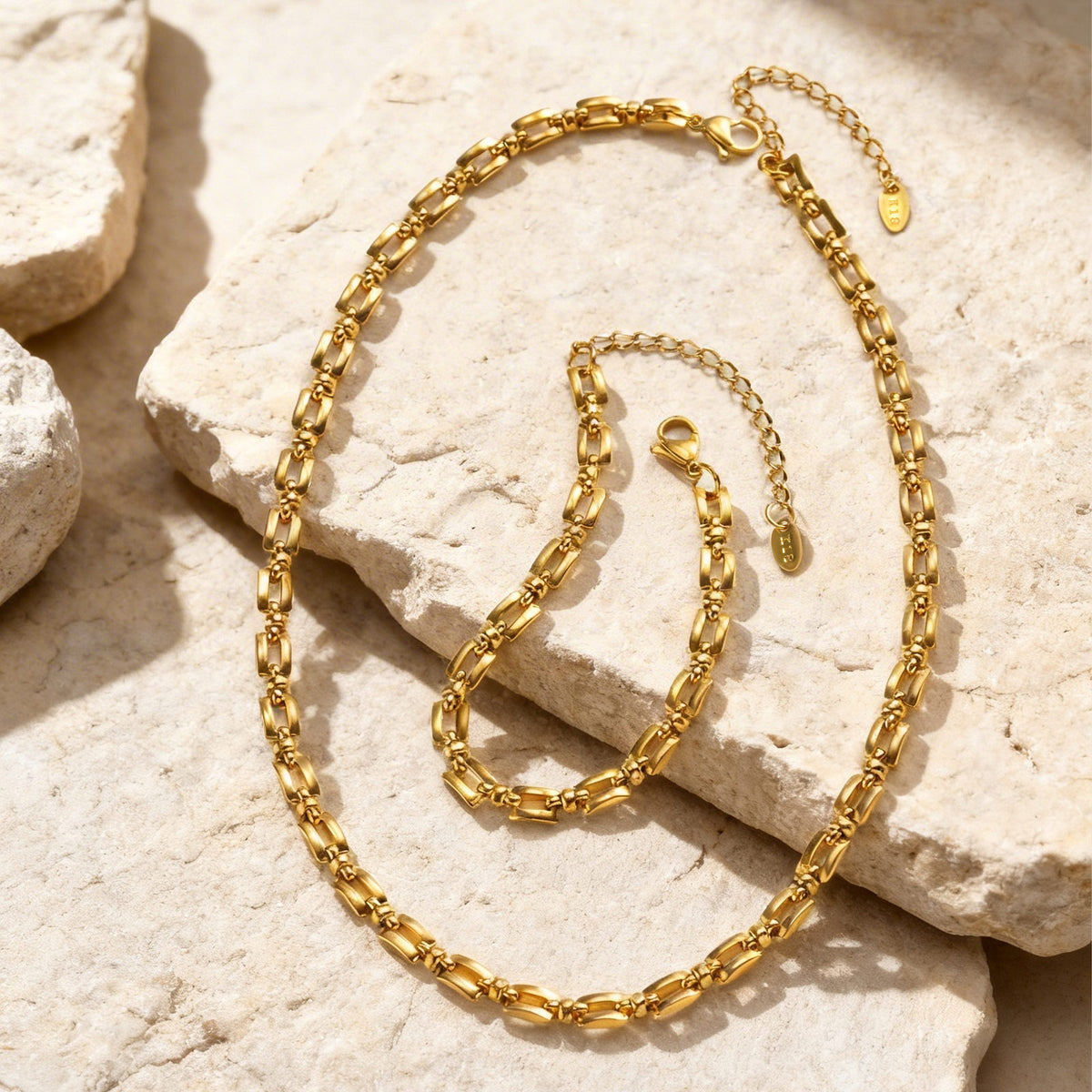 Trendy Shape Handmade Chain Stainless Steel Bracelet Unisex