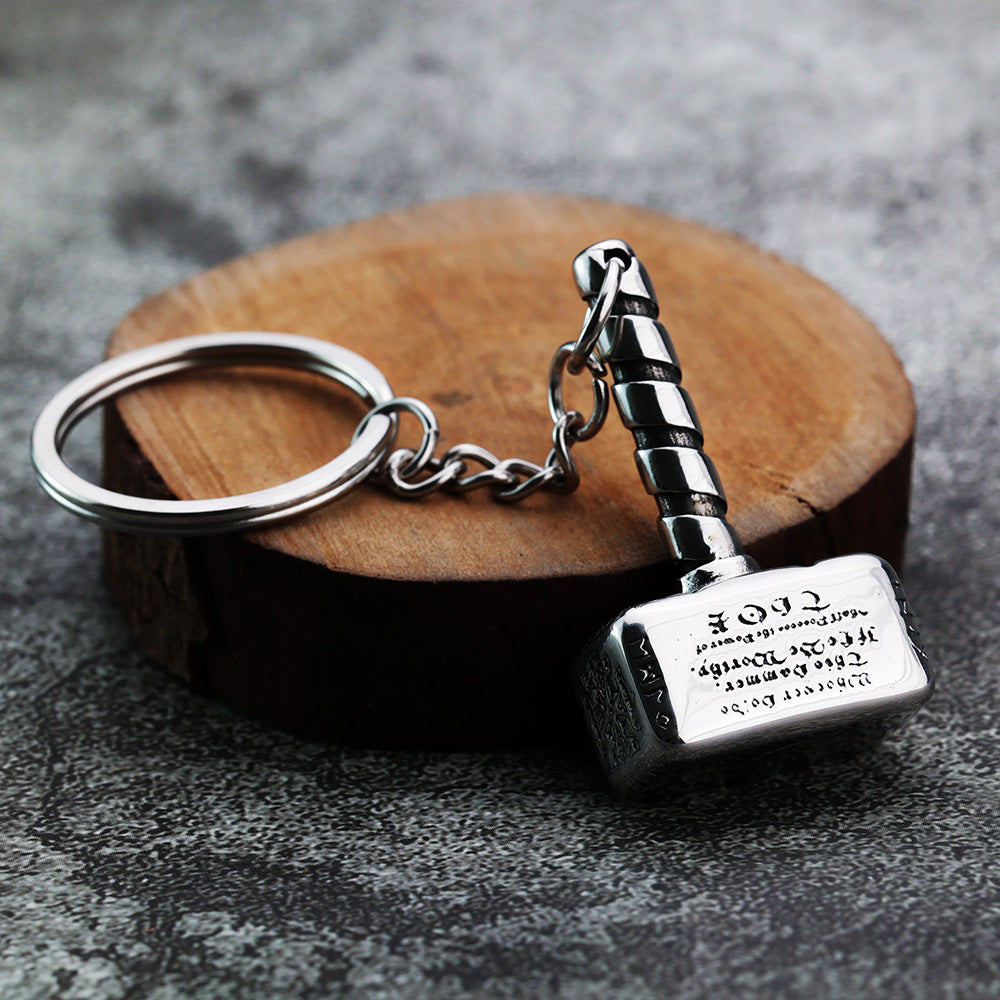 Planderful Thunder Hammer Pendant Necklace Titanium Steel Unisex Norse Legacy Jewelry For Men Women