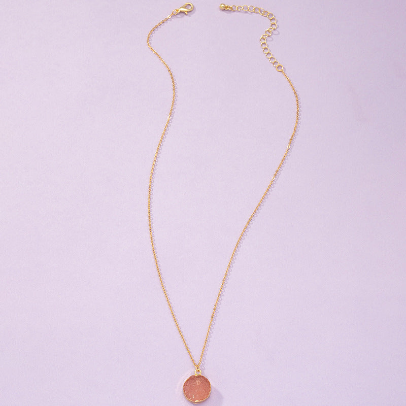 Luxurious Crystal Sprout Necklace with Enamel Detail