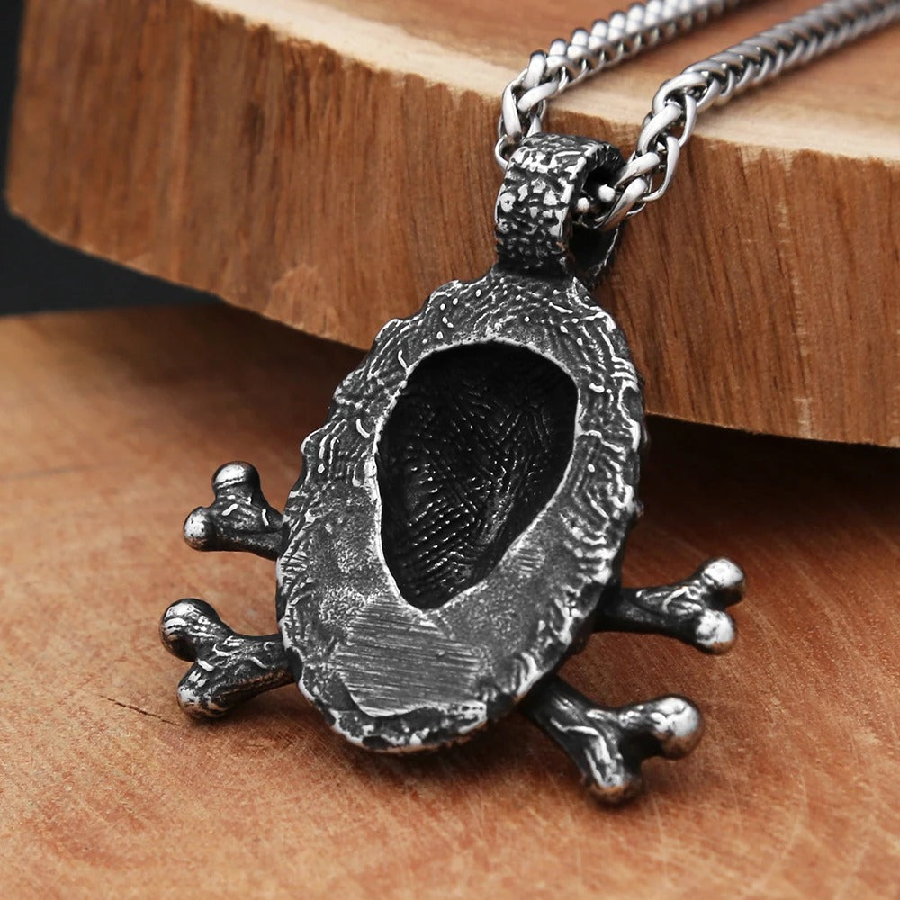 Gothic Skull Stainless Steel Men's Pendant Necklace