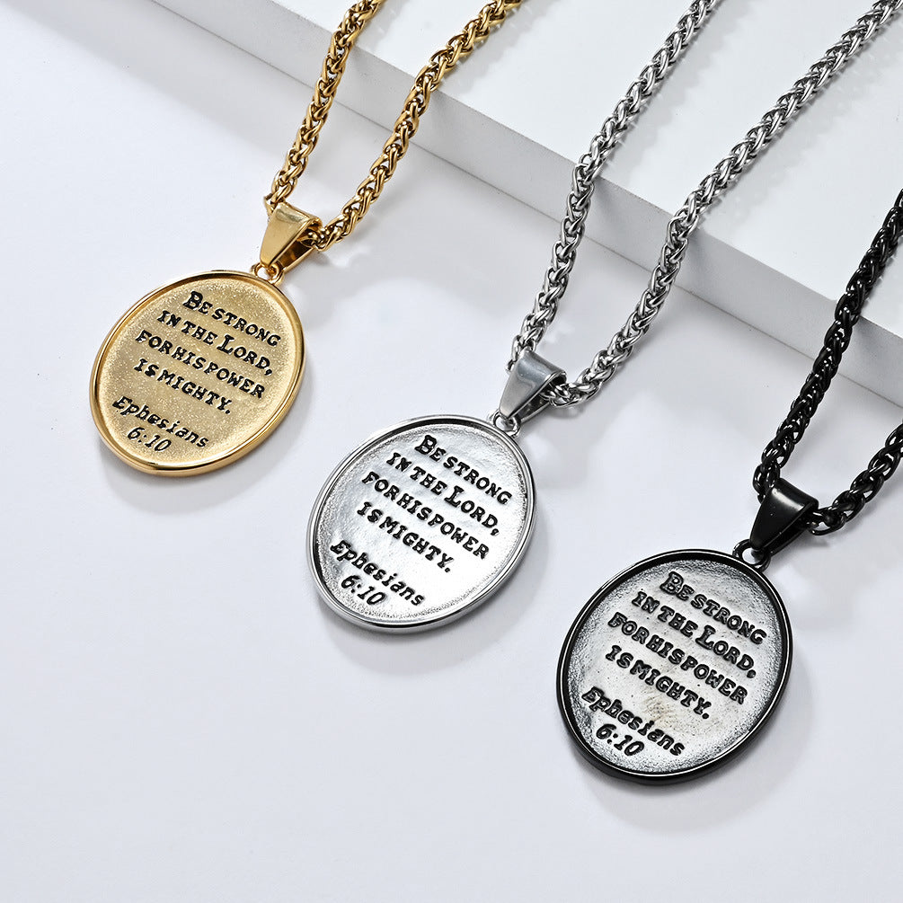 Cross-Border European and American Retro St. Michael Pendant