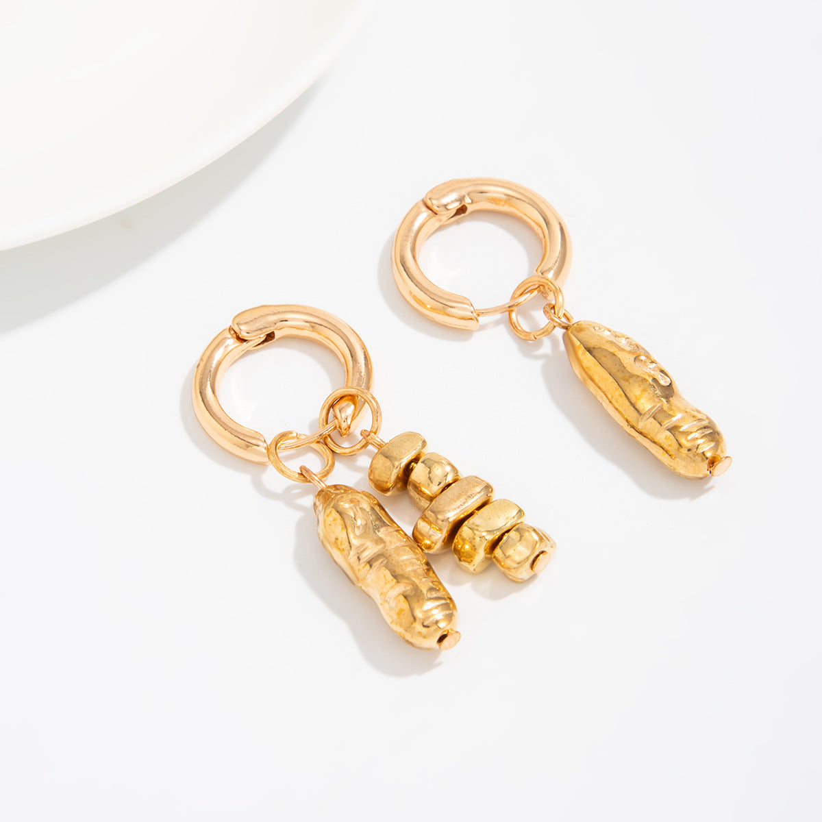 Planderful Titanium Steel Earrings Asymmetric Fringed Statement For Modern Women Vienna Verve