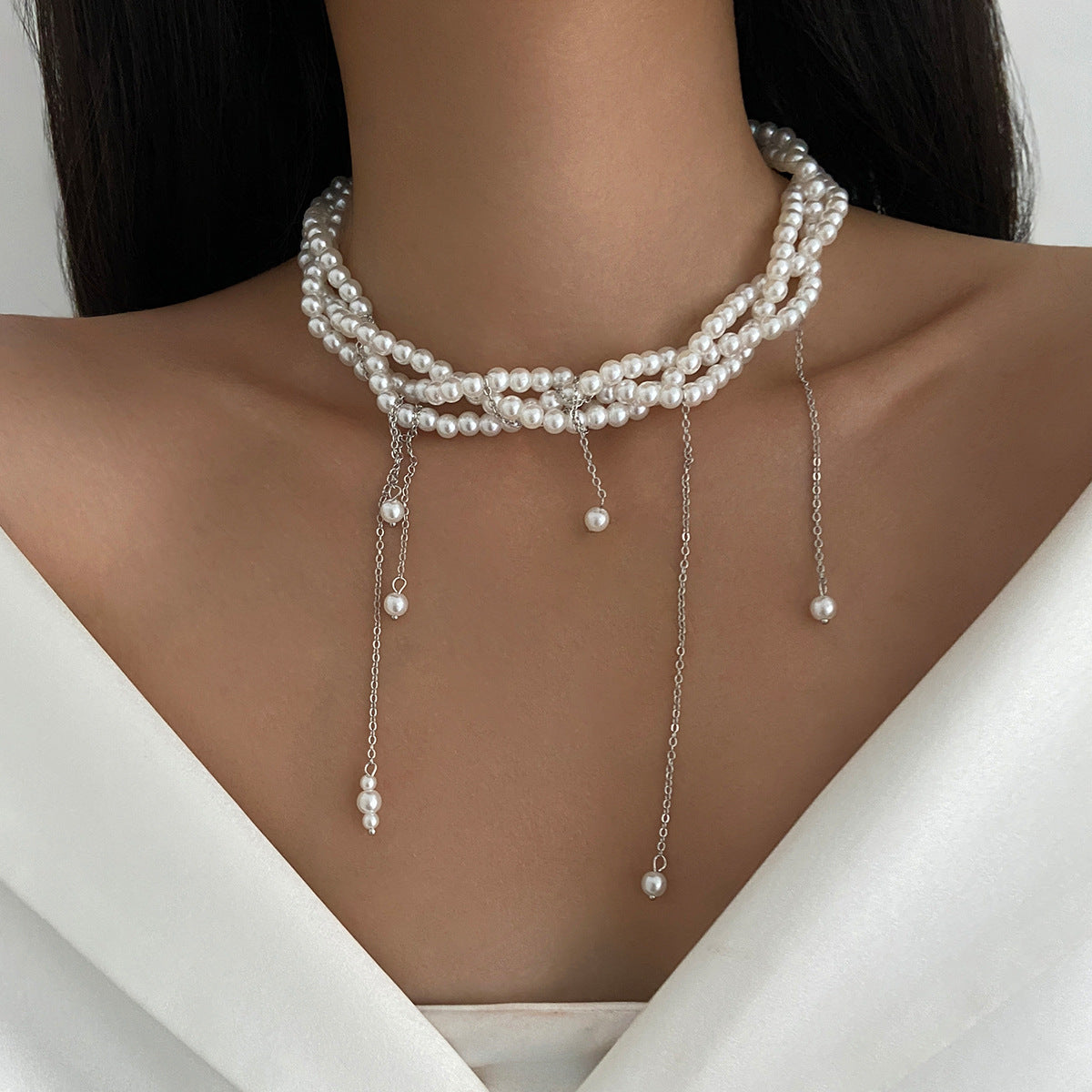 Planderful Vienna Verve Necklace – Elegant Multi-Layer Choker Design