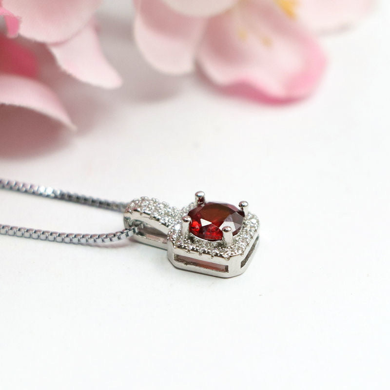 Garnet Mini Handbag Pendant — No Chain