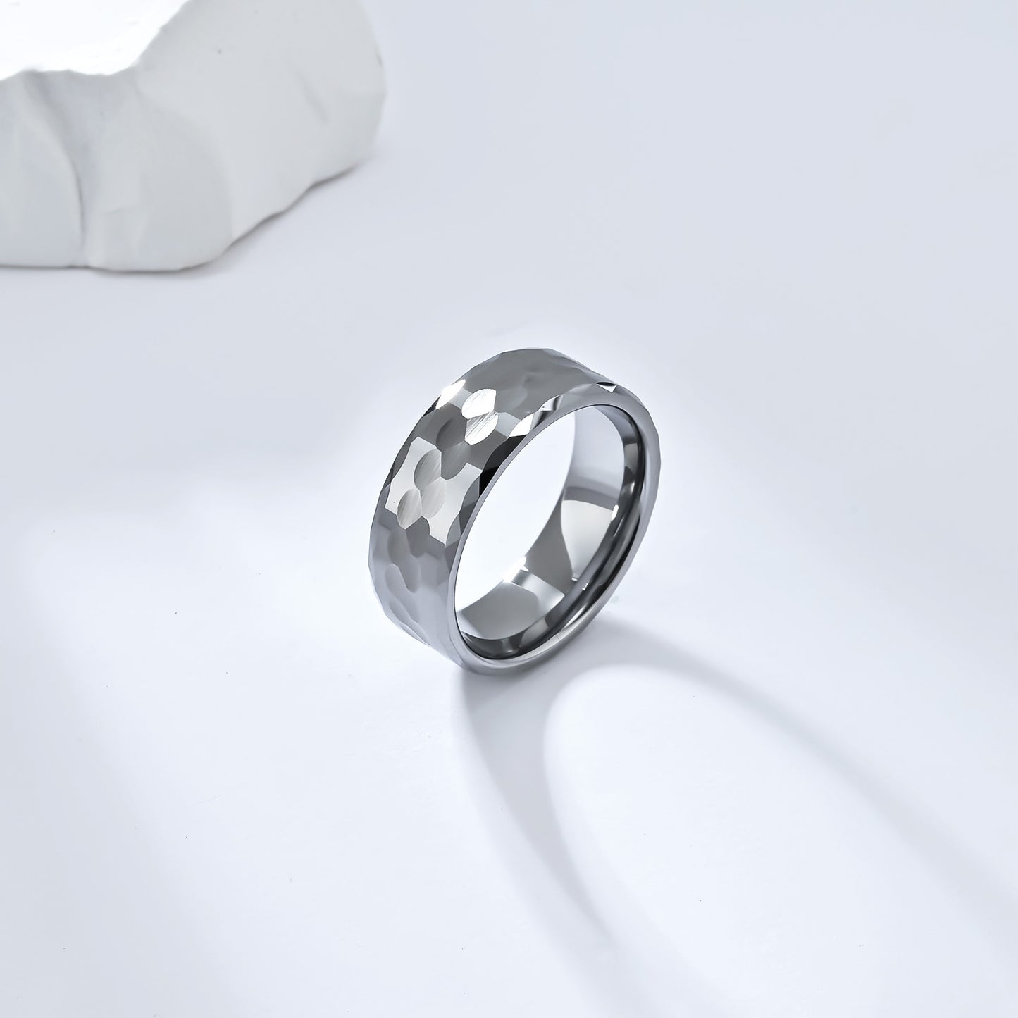 Simple Design Wind Men's Tungsten Steel Gold Ring Jewelry
