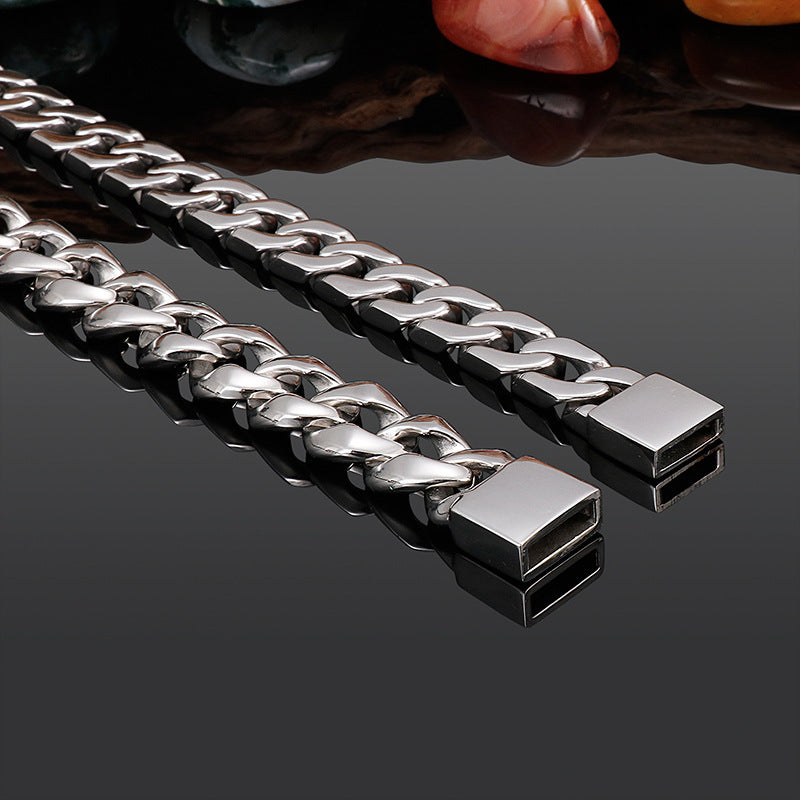 Stainless Steel Chain, Simple Atmosphere Titanium Steel Men's Necklace