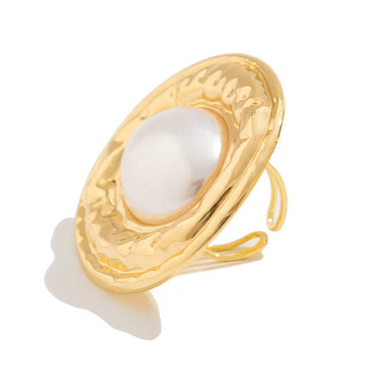 Planderful Vienna Verve Bracelet Set – Elegant Geometric Design with Imitation Pearls