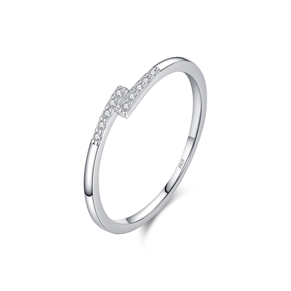 S925 Sterling Silver Ten-Stone Moissanite Band