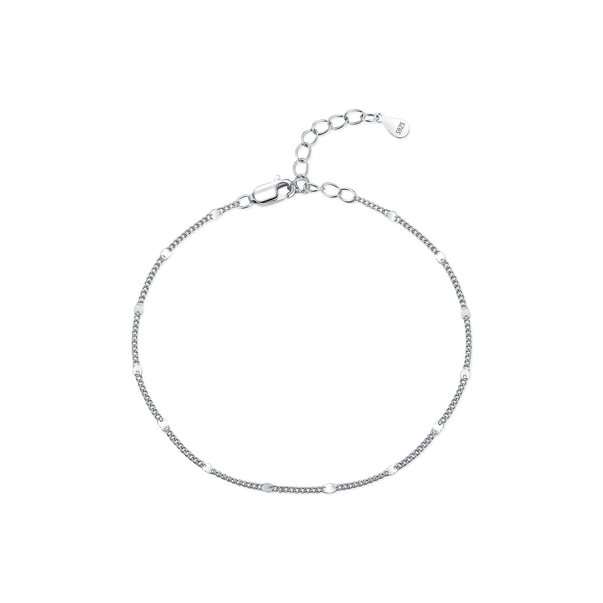 925 Sterling Silver Shimmer Chain Bracelet
