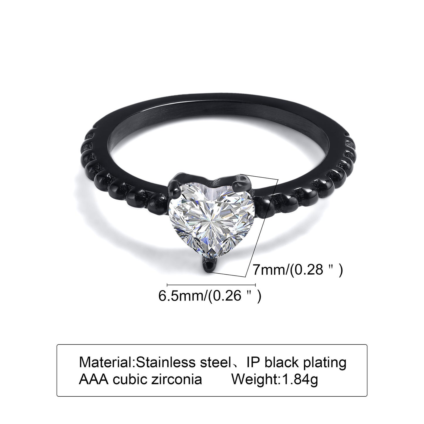 Cross-Border Jewelry Titanium Steel Women's Stacked Ring