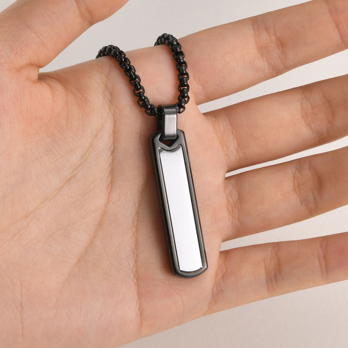 Black Stainless Steel Necklace