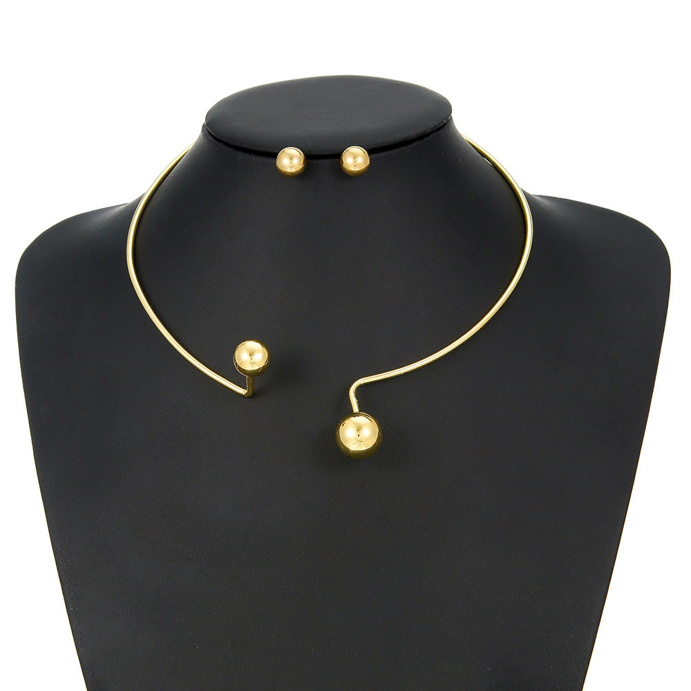Planderful Savanna Rhythms Necklace – Elegant Metal Water Drop Design