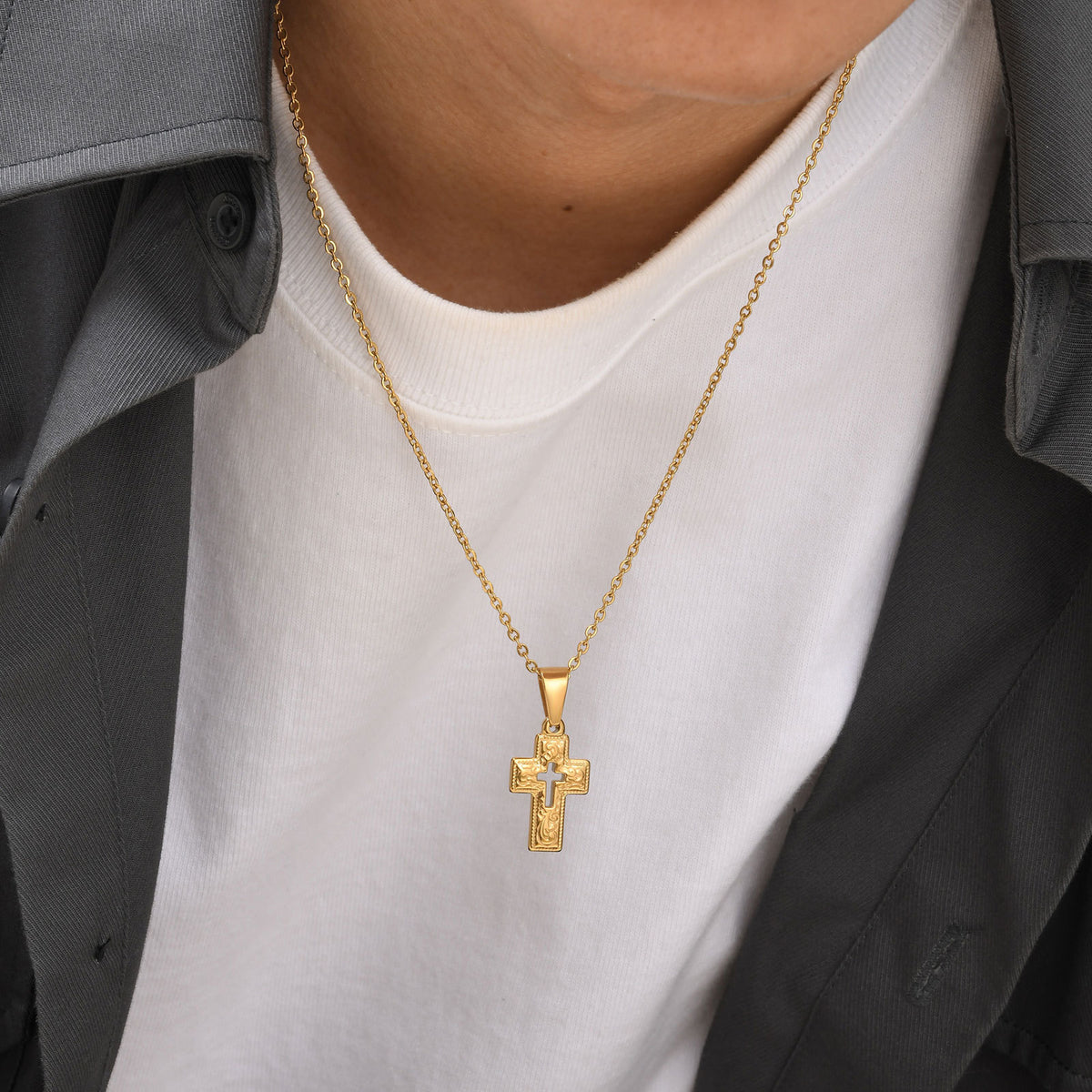 And Universal Round Brand Stainless Steel Necklace Unisex